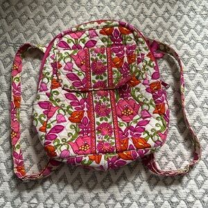 Vera Bradley Quilted Backpack - Pink Floral